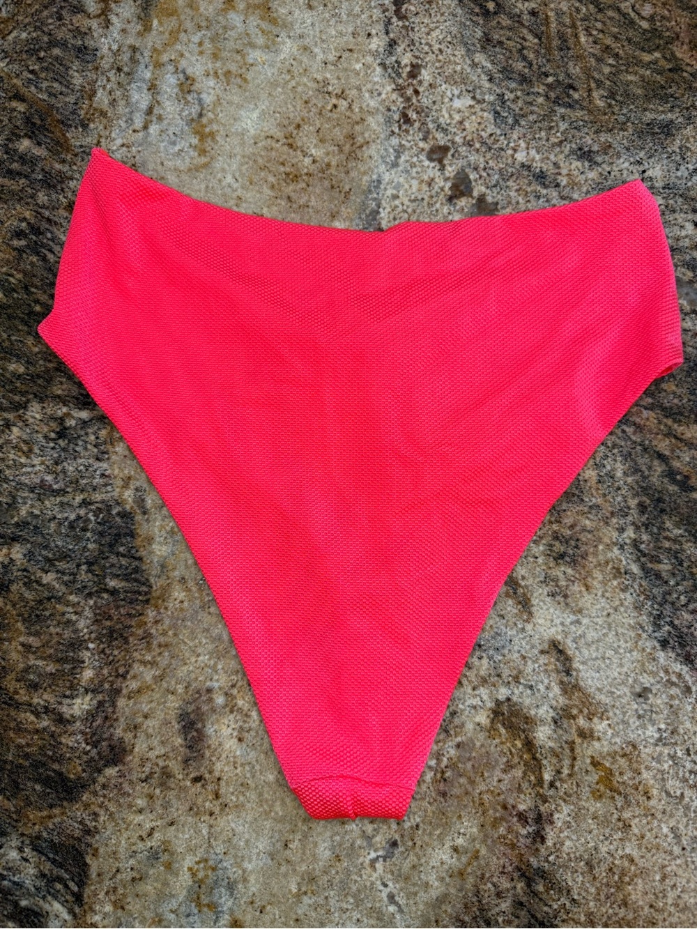 aerie NWOT Bright Pink High-Rise Thong Bikini Bottom